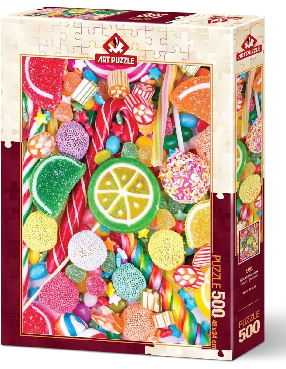 Rompecabezas caramelos coloridos 500 piezas Rompecabezas caramelos coloridos 500 piezas