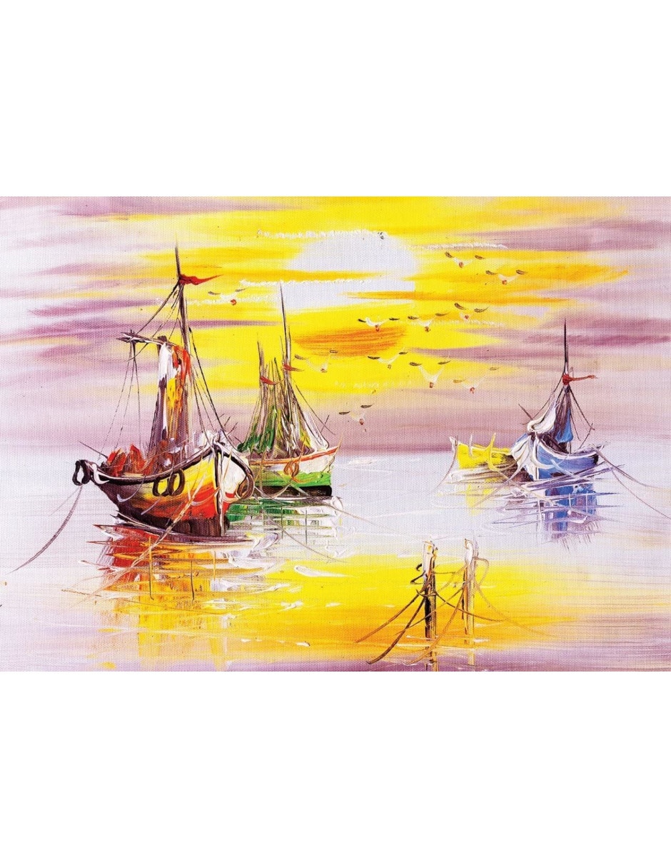 Rompecabezas barcos atardecer 500 piezas 2