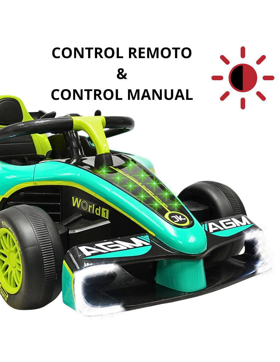 Automóvil montable con control remoto de carreras de recargable 2