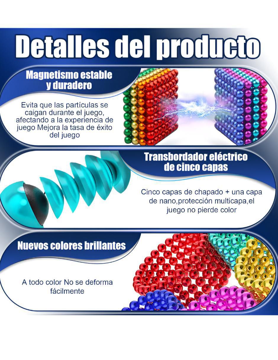 set de bolas magnéticas anti estrés XTLLAR6226 3
