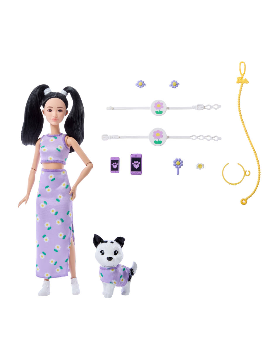 Muñeca fashion Looks Iguales Renee y Perrito