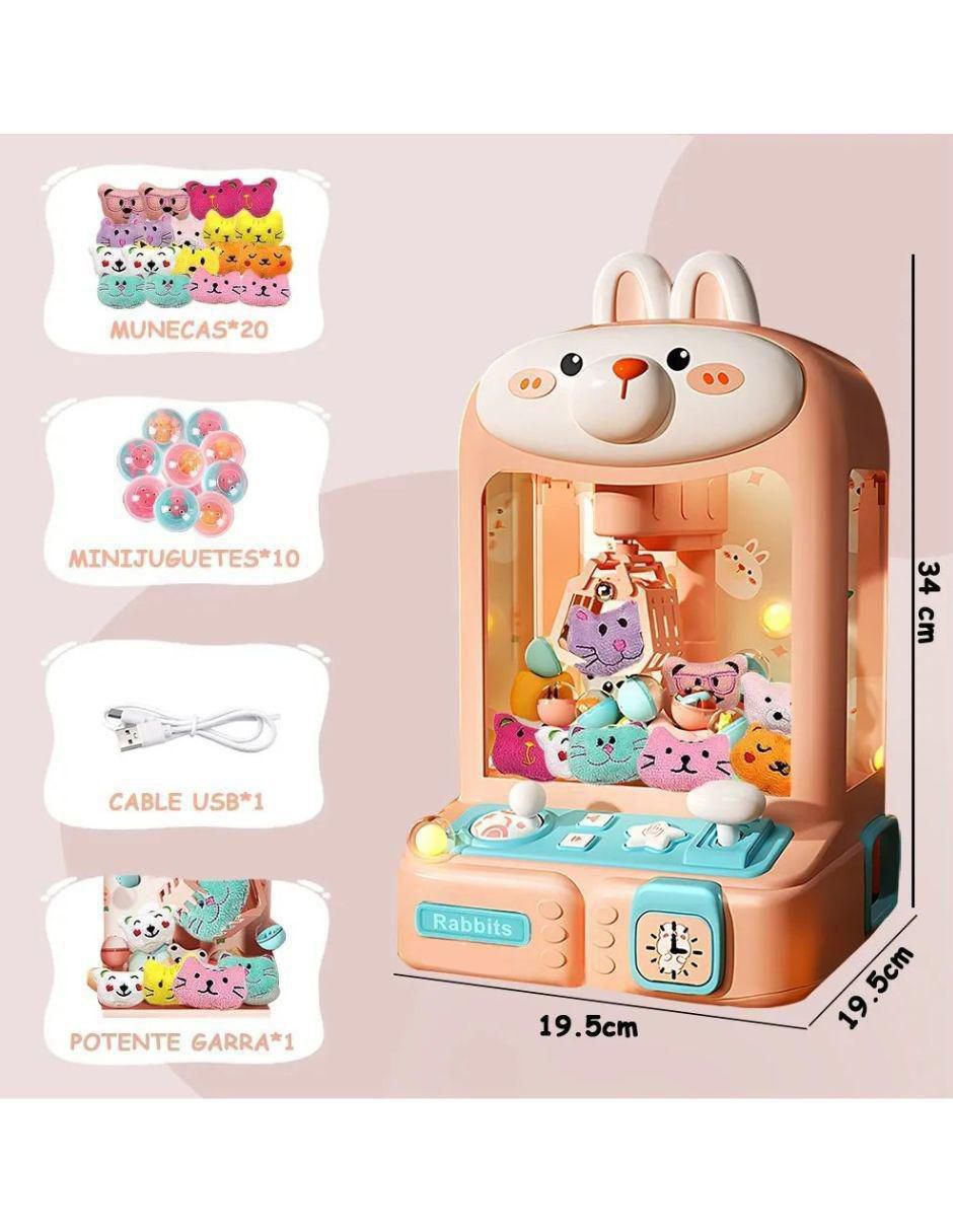 Mini máquina de garras conejo para niños 4