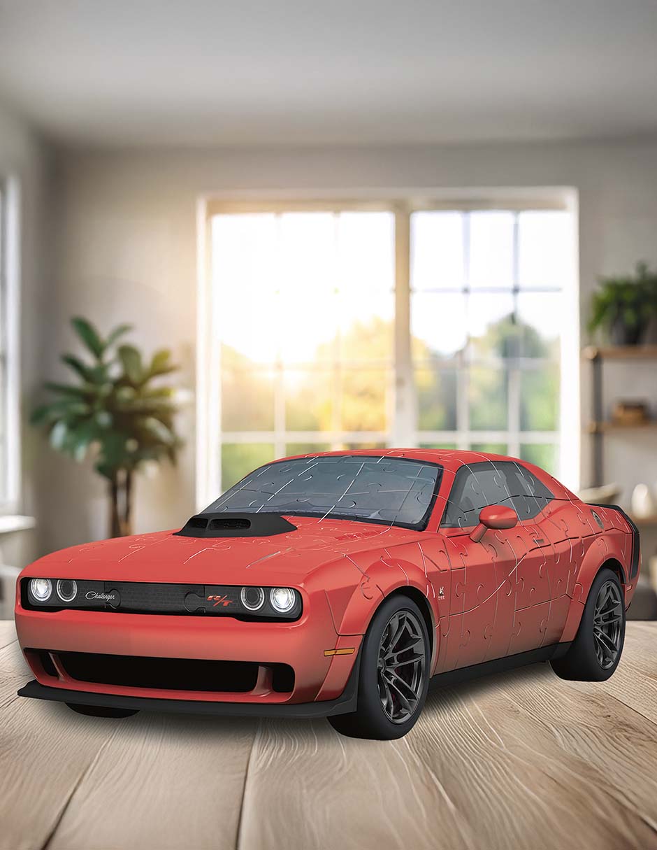 Rompecabezas 3D Autos clásicos Dodge Challenger R/T Scat Pack Widebody 167 piezas 5