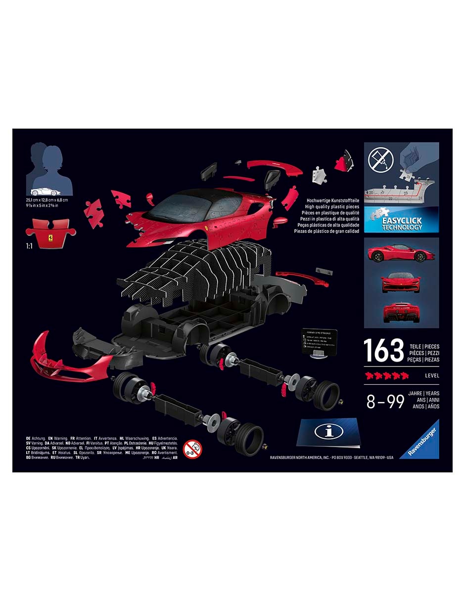 Rompecabezas 3D autos clásicos 163 piezas 4