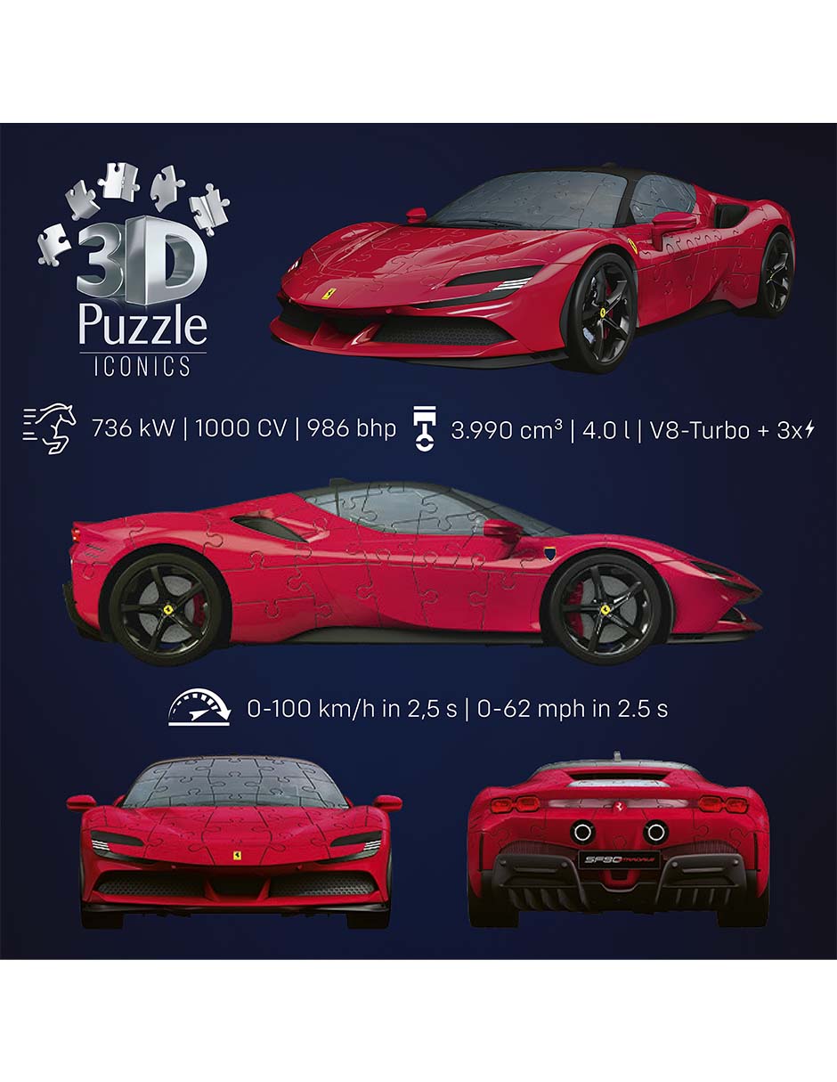 Rompecabezas 3D autos clásicos 163 piezas 6