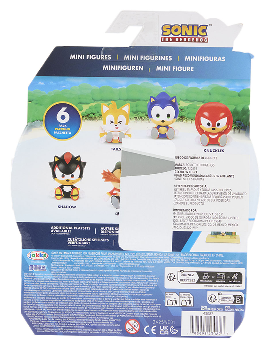 Set figuras acción Sonic 2