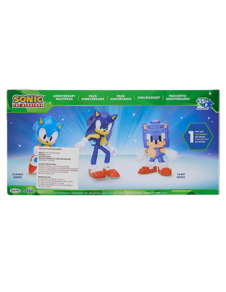 Set figuras acción Sonic aniversario 2