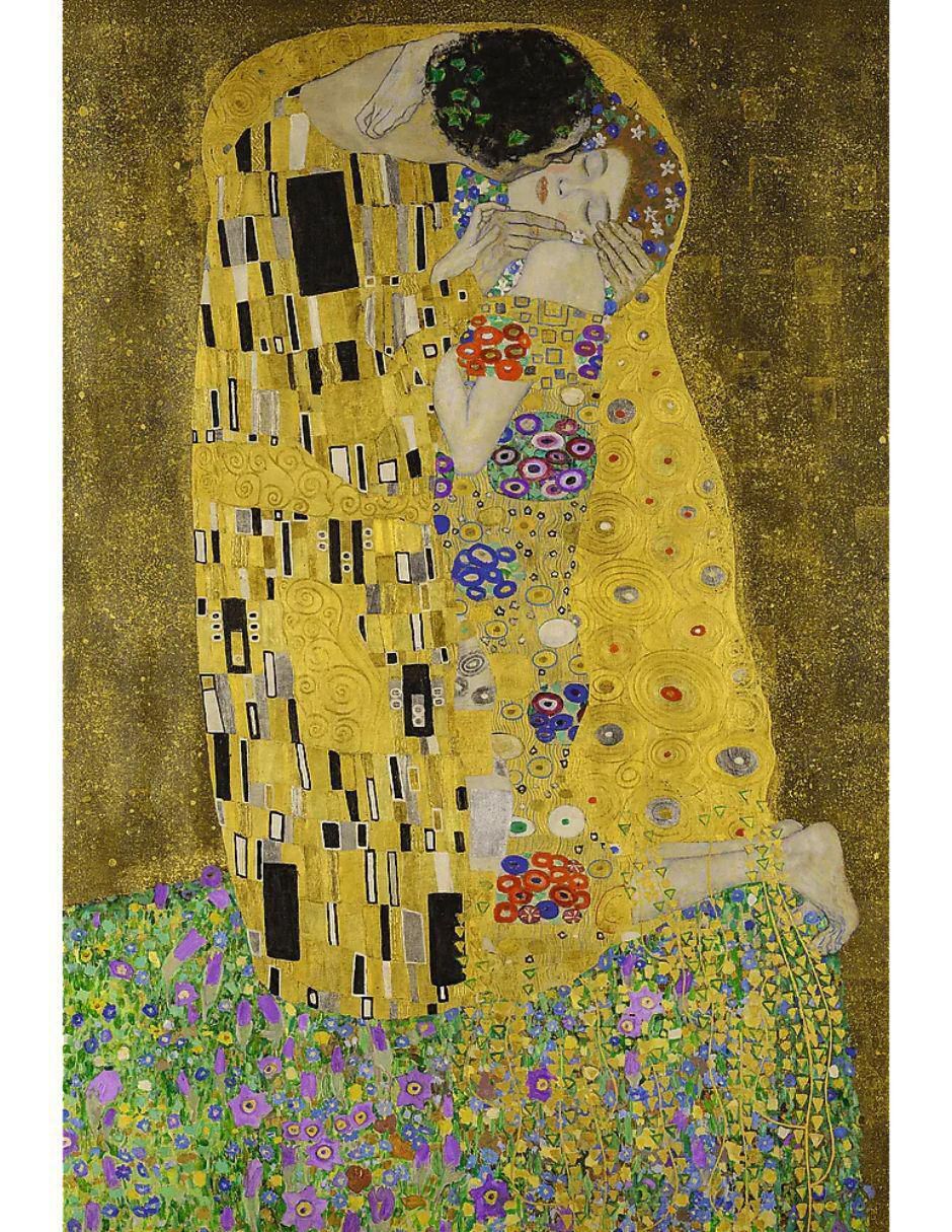 Rompecabezas Gustav Klimt El Beso con marco 500 piezas 2