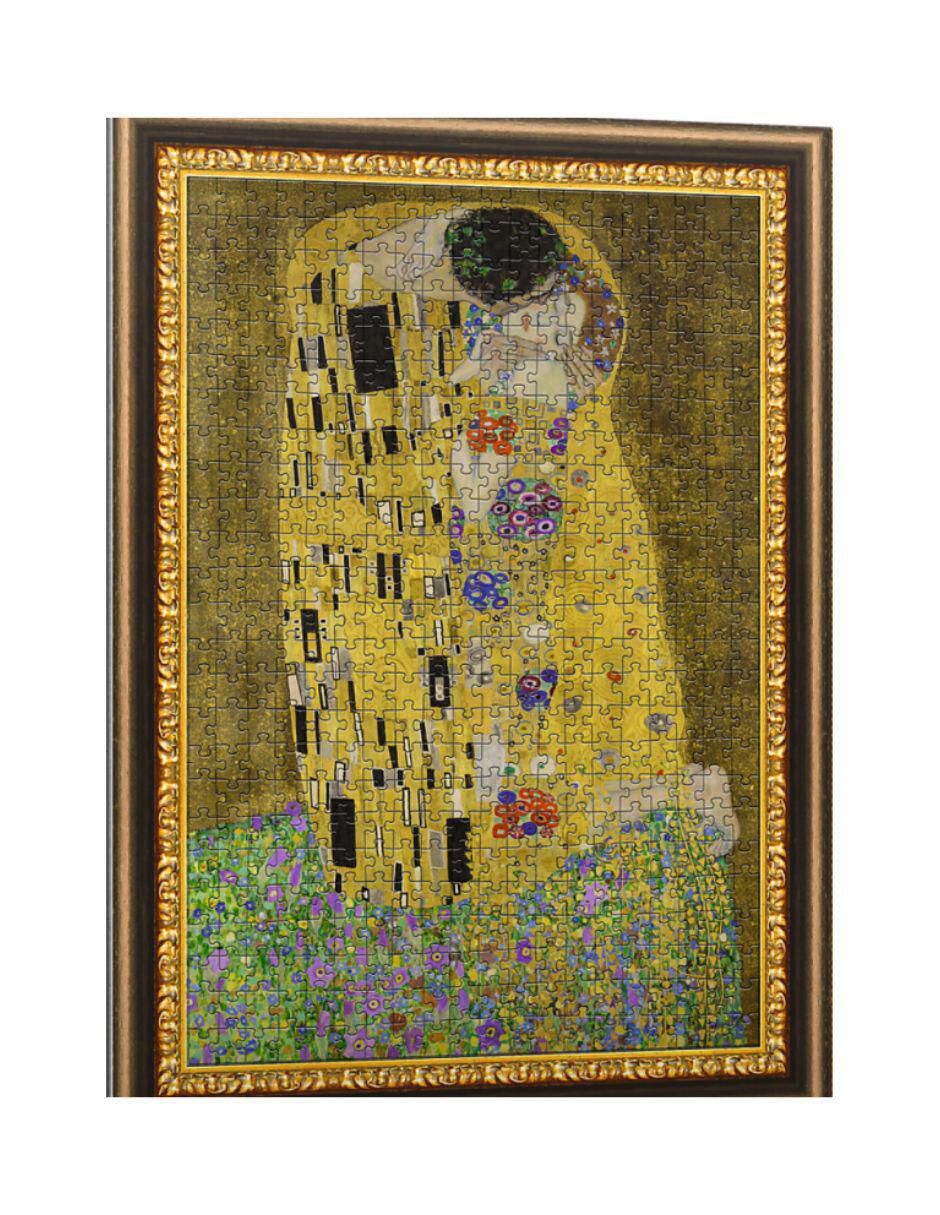 Rompecabezas Gustav Klimt El Beso con marco 500 piezas 3