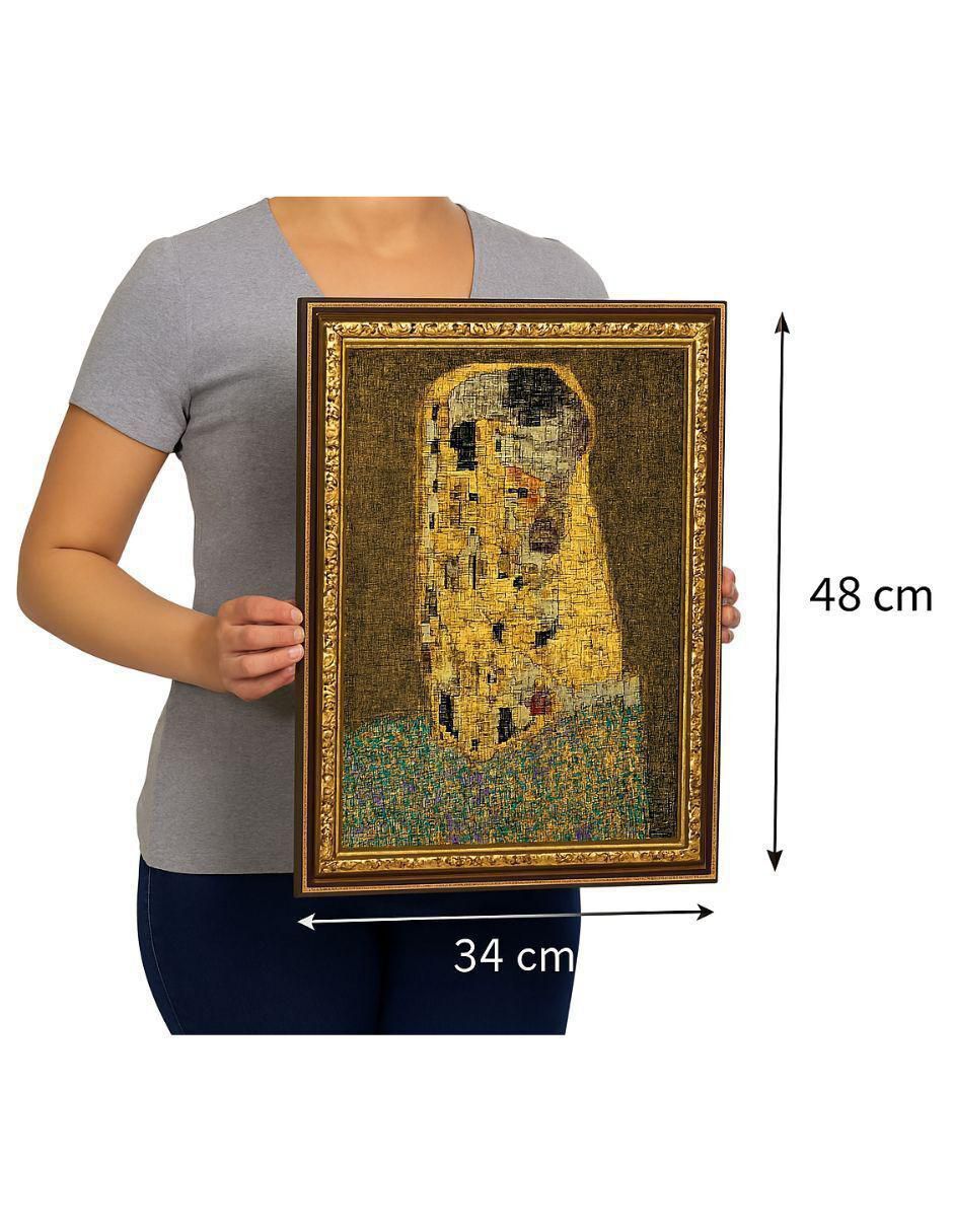 Rompecabezas Gustav Klimt El Beso con marco 500 piezas 4
