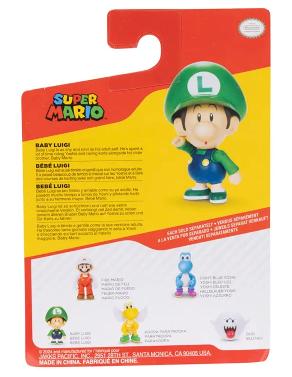 Figura de acción articulada Super Mario Baby Luigi 4
