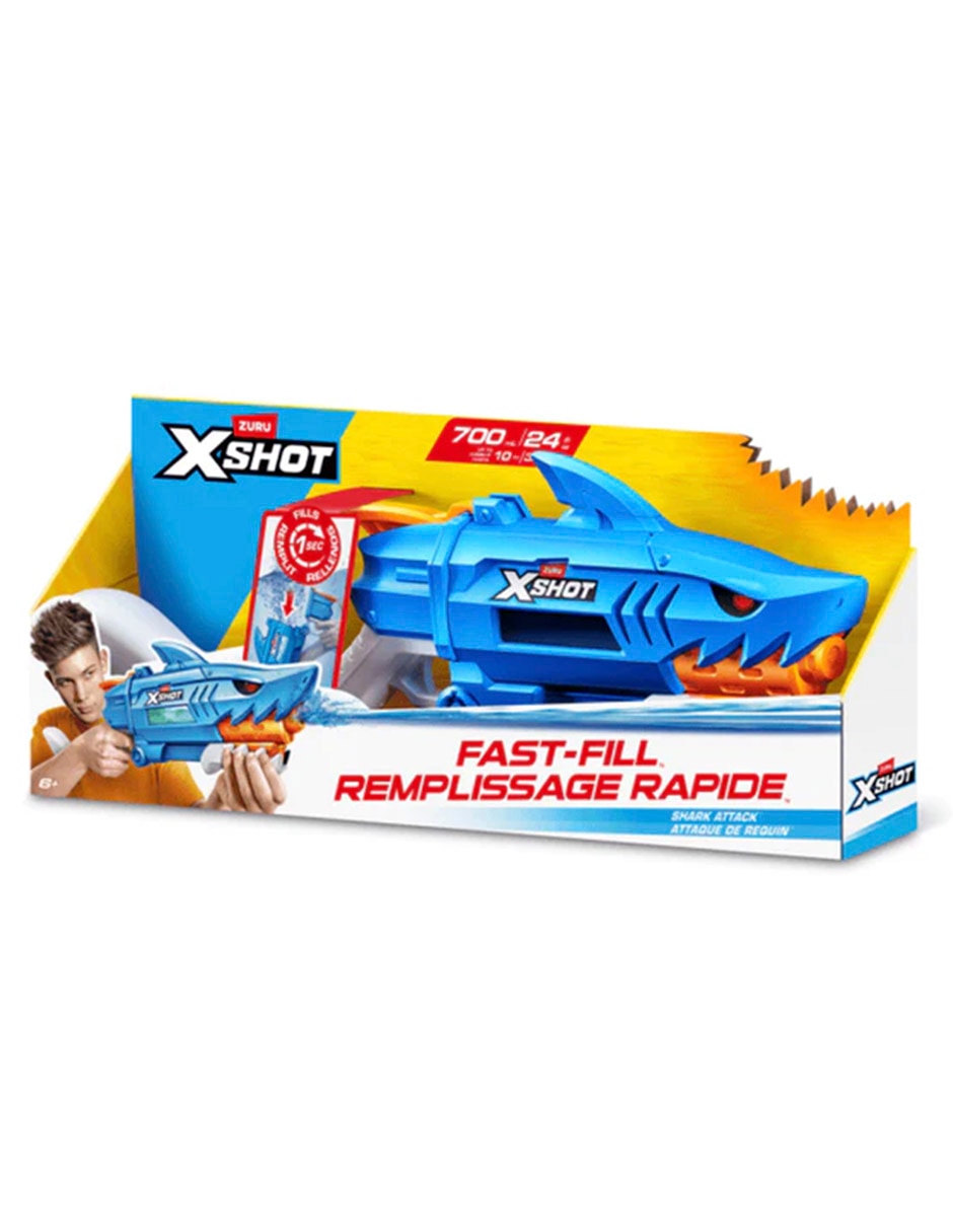 Lanzador de agua Fast Fill Shark Attack 4