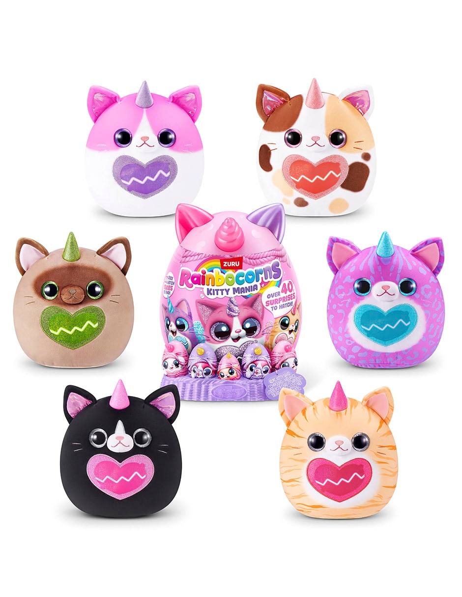 Peluche de gato unicornio 31 cm 4