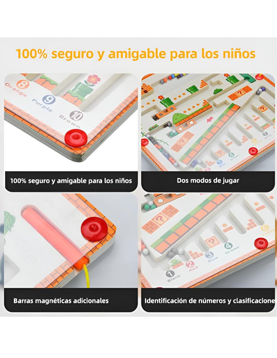 Laberinto en números juego didáctico infantil unisex 3