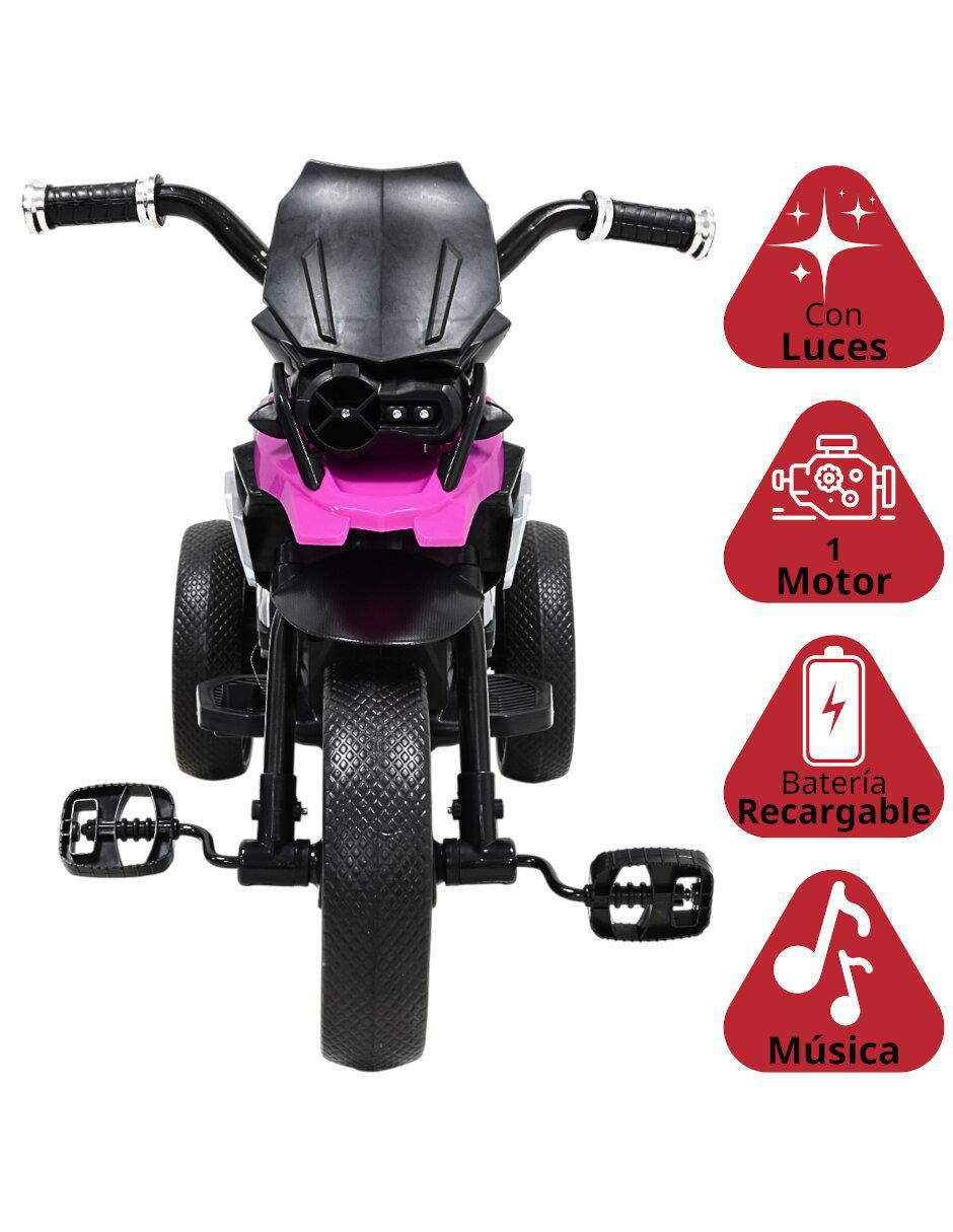 Moto montable "montable" "con control remoto" joykoo triciclo "de" recargable