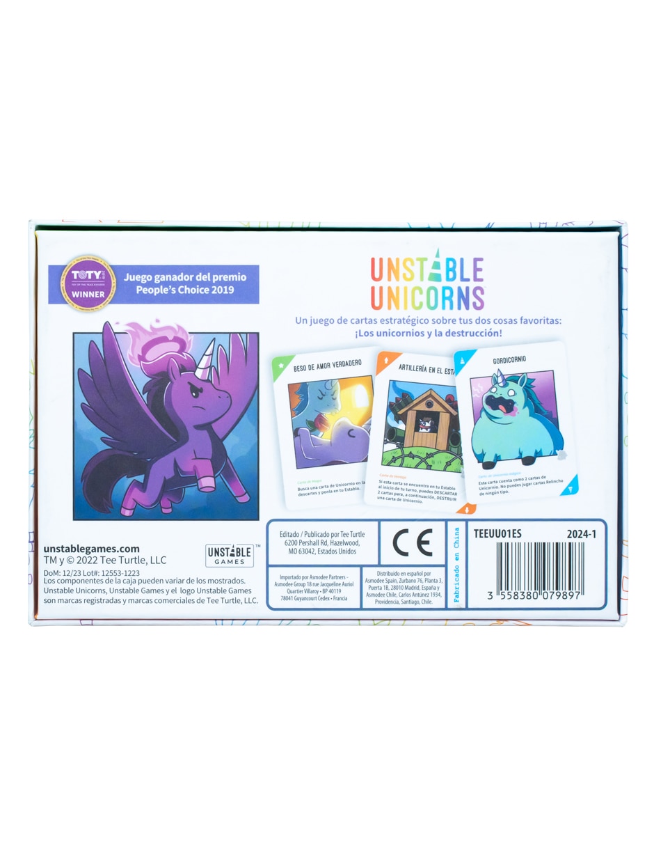 Juego de mesa estrategia Unstable Unicorns 4