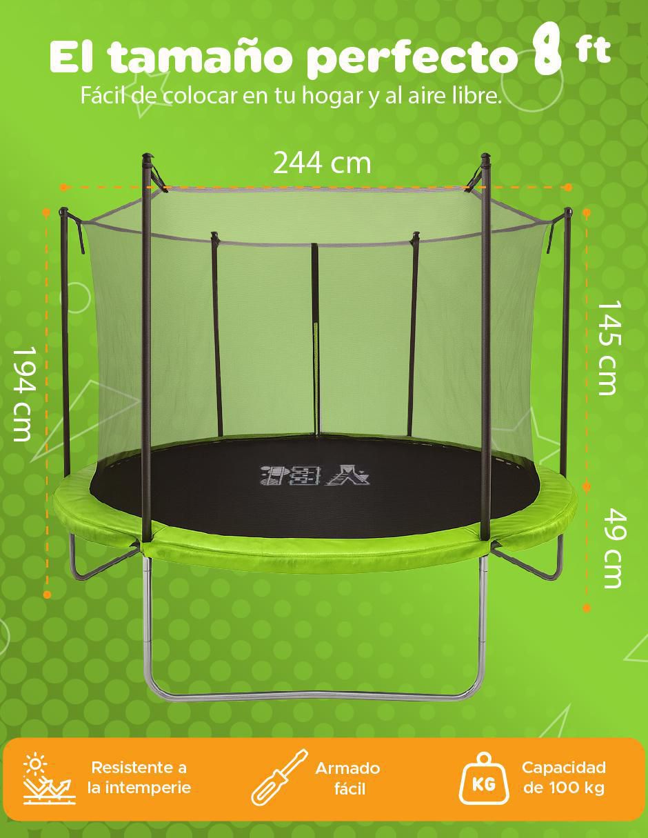 Trampolín 8 ft 7