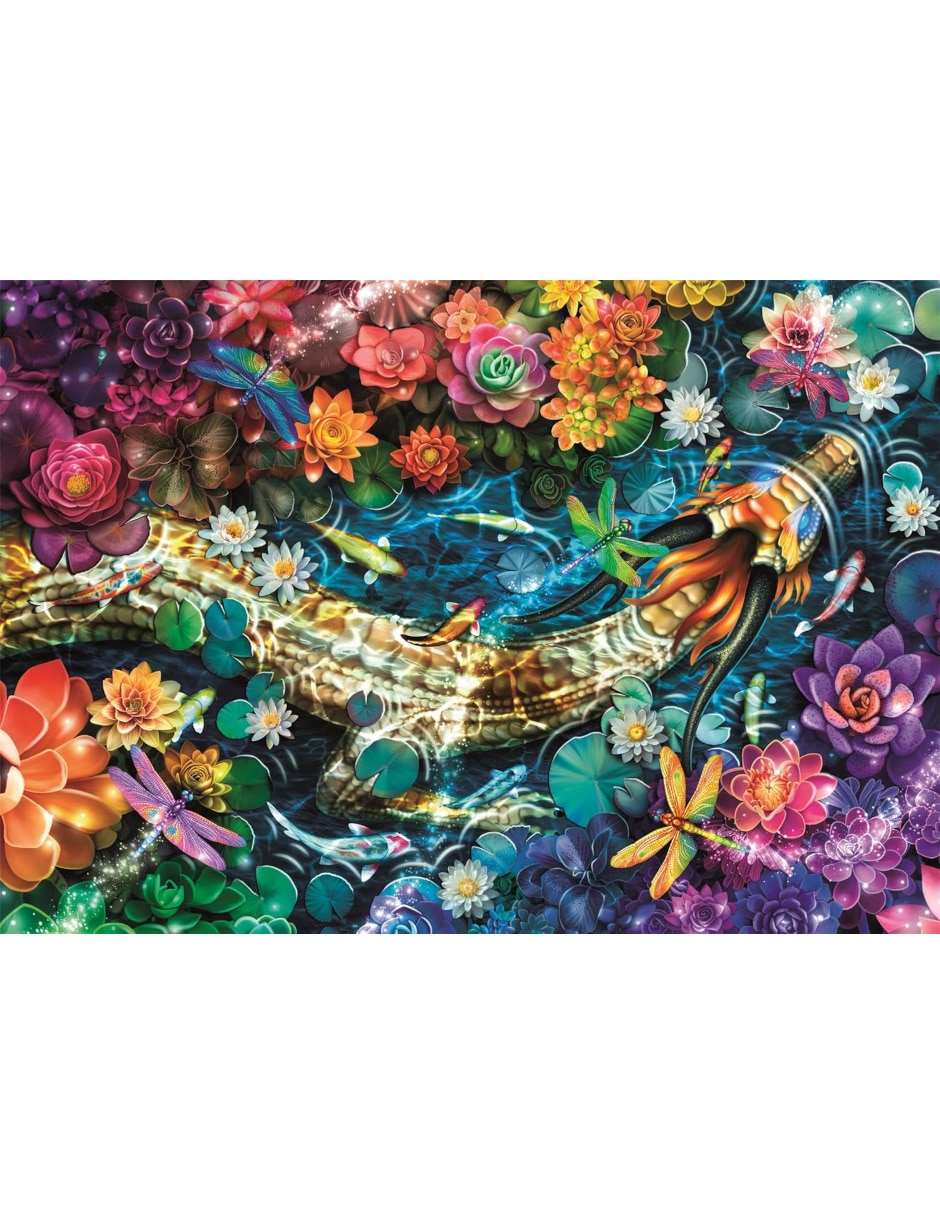 Rompecabezas Peces Koi River (Compact Pro Ecología) 1000 piezas 2