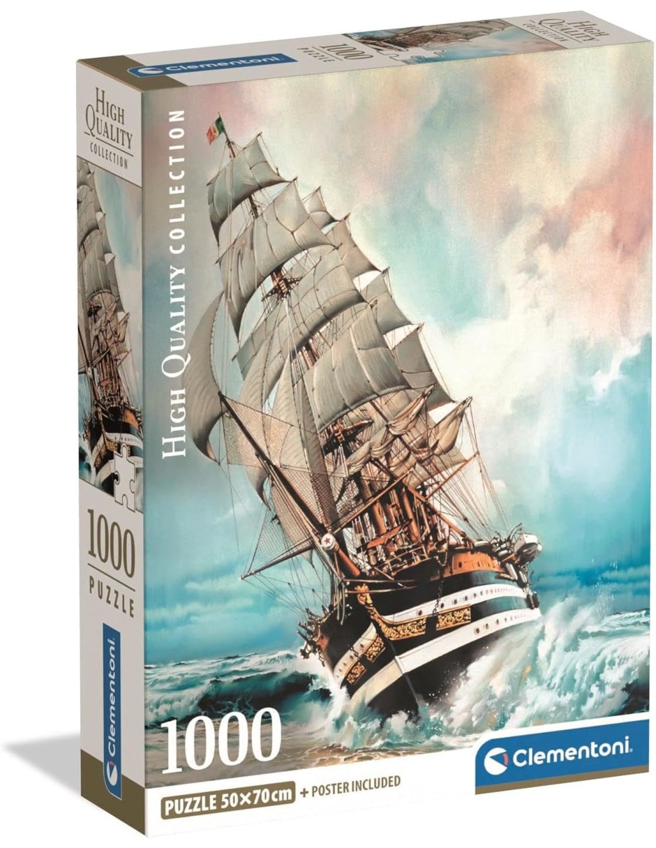 Rompecabezas Barcos Amerigo Vespucci (Compact Pro Ecología) 1000 piezas Rompecabezas Barcos Amerigo Vespucci (Compact Pro Ecología) 1000 piezas
