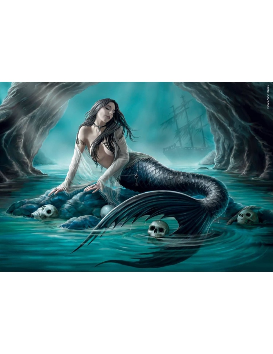 Rompecabezas Sirenas Anne Stokes Siren (Compact Pro Ecología) 1000 piezas 2