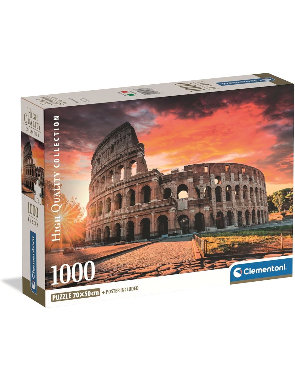 Rompecabezas Coliseo Al Atardecer Roman Sunset (Compact Pro Ecología) 1000 piezas Rompecabezas Coliseo Al Atardecer Roman Sunset (Compact Pro Ecología) 1000 piezas