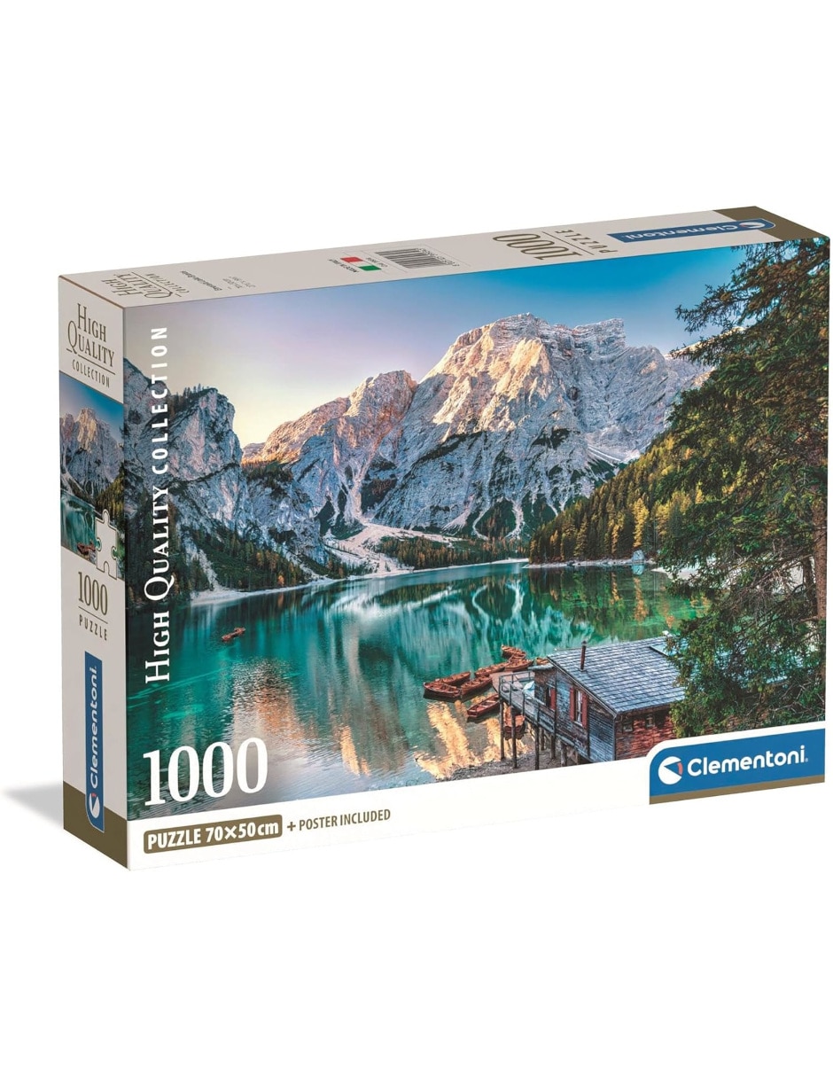 Rompecabezas Paisaje Emerald Lake Braies (Compact Pro Ecología) 1000 piezas Rompecabezas Paisaje Emerald Lake Braies (Compact Pro Ecología) 1000 piezas