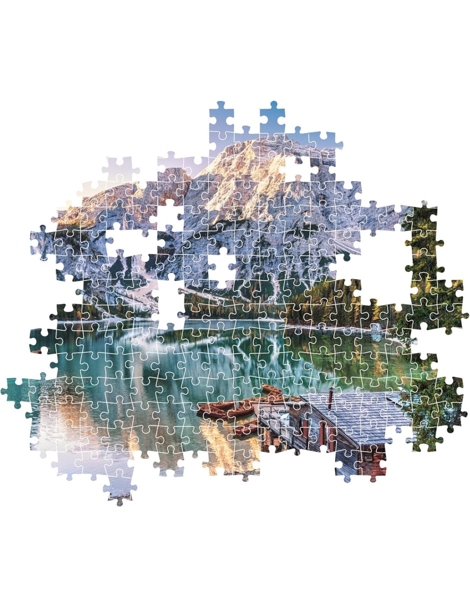 Rompecabezas Paisaje Emerald Lake Braies (Compact Pro Ecología) 1000 piezas 3