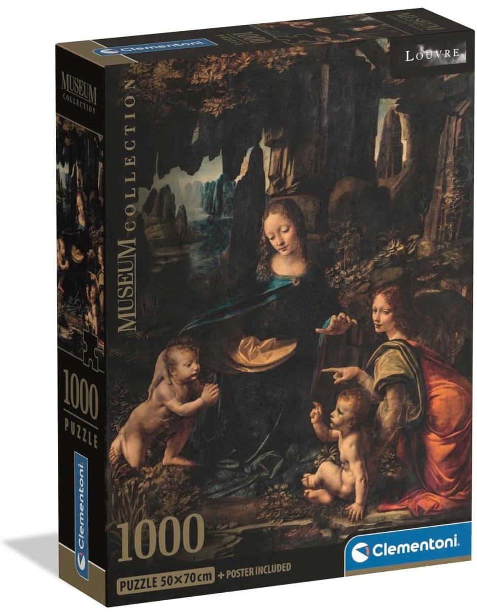Rompecabezas Virgen De Las Rocas Leonardo Da Vinci Louvre (Compact Pro Ecología) 1000 piezas Rompecabezas Virgen De Las Rocas Leonardo Da Vinci Louvre (Compact Pro Ecología) 1000 piezas