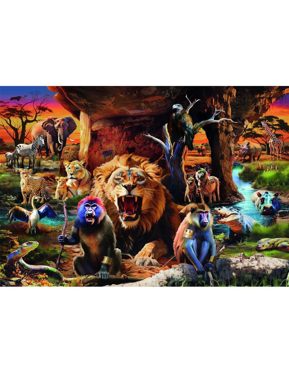 Rompecabezas Animales Sociedad Tribal (Compact Pro Ecología) 1500 piezas 2
