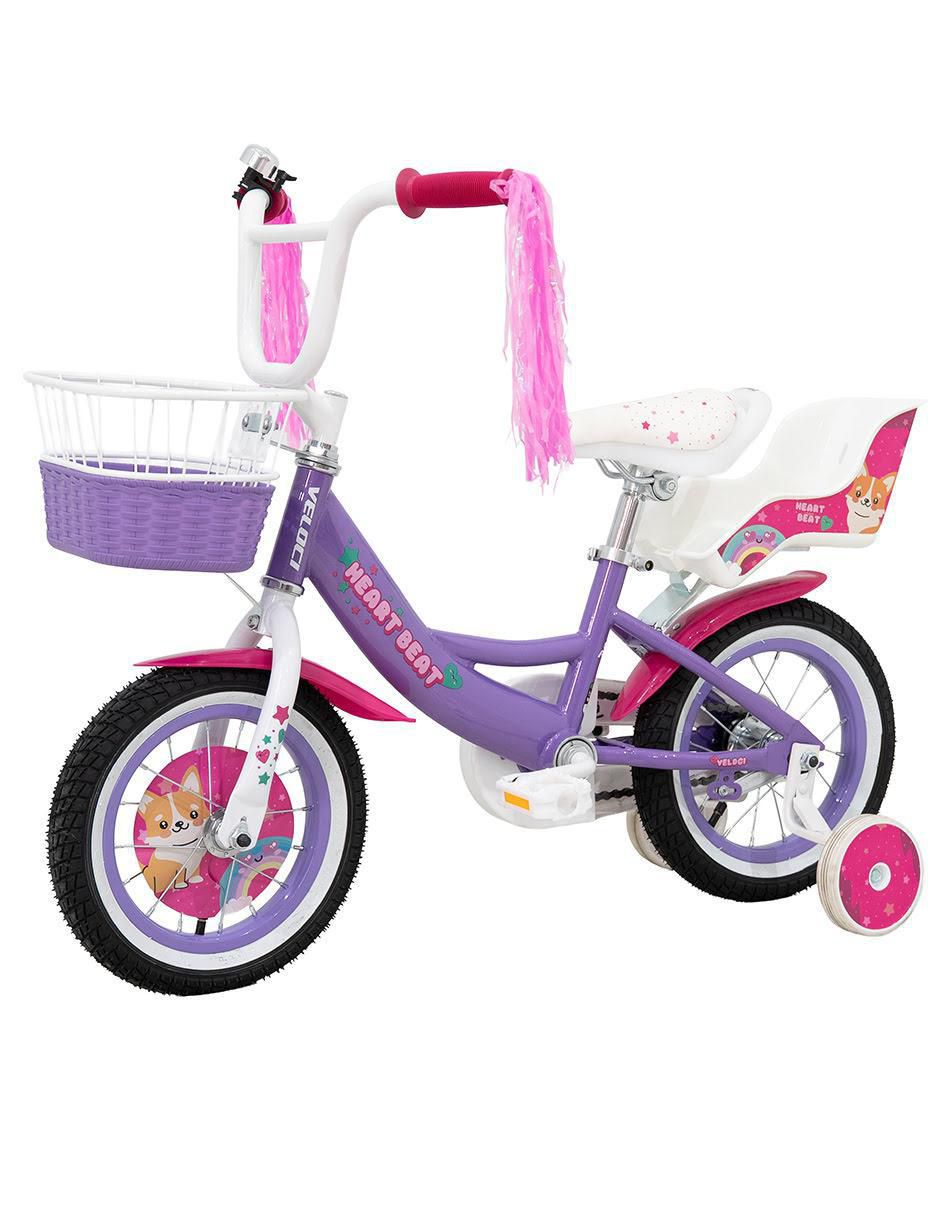 Bicicleta infantil rodada 12 para niña 4