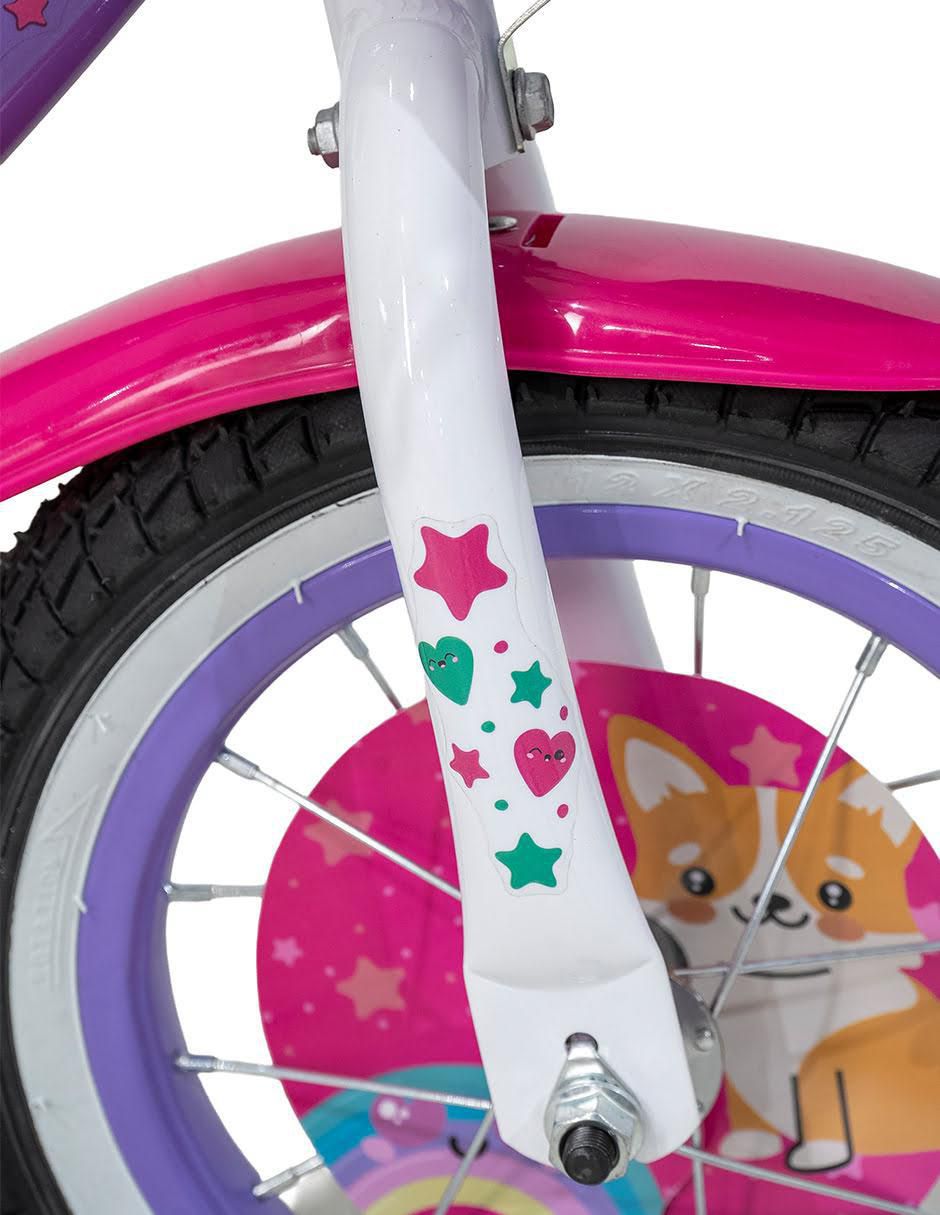 Bicicleta infantil rodada 12 para niña 7