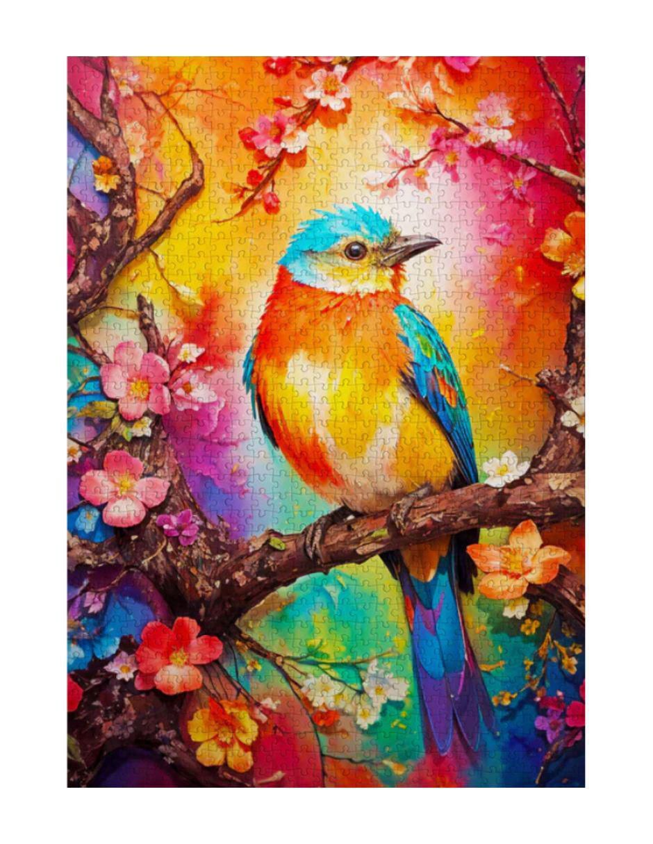 Rompecabezas Animales Pajarito de colores 1000 piezas 3