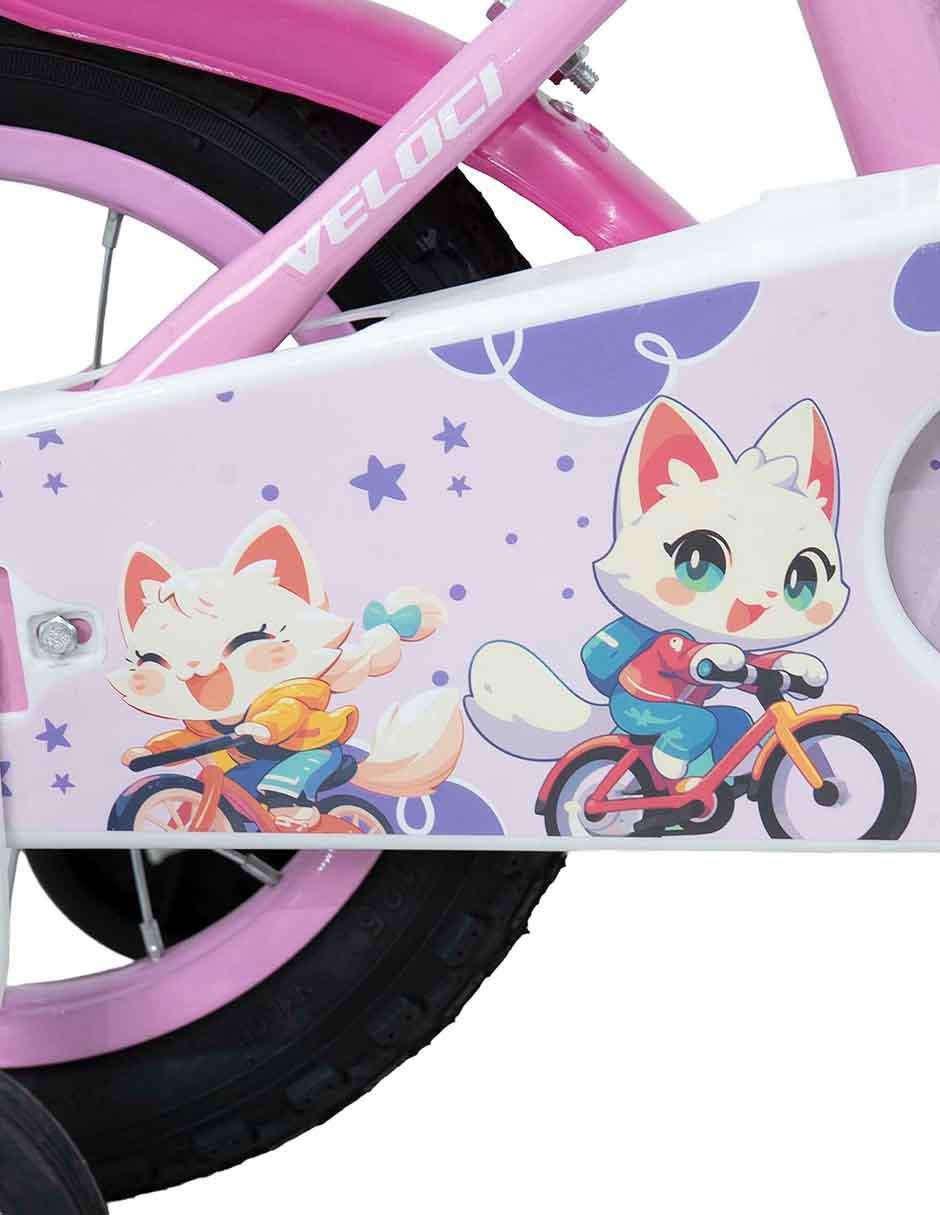 Bicicleta infantil rodada 12 para niña 7