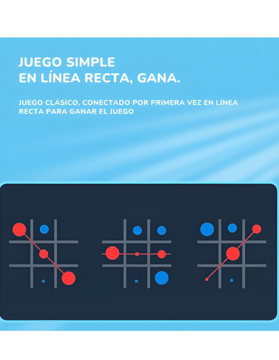 Juego de mesa Clavija Tres en Raya 2