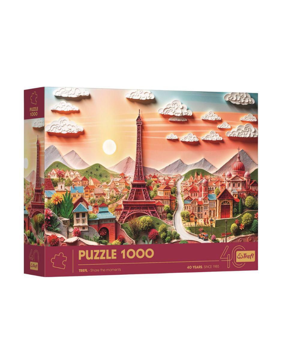 Rompecabezas Torre Eiffel, París 3D 1000 piezas