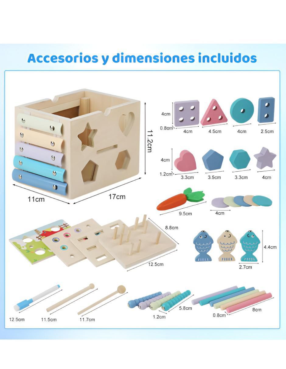 Juguete 10 en 1 juego didáctico para niño 4