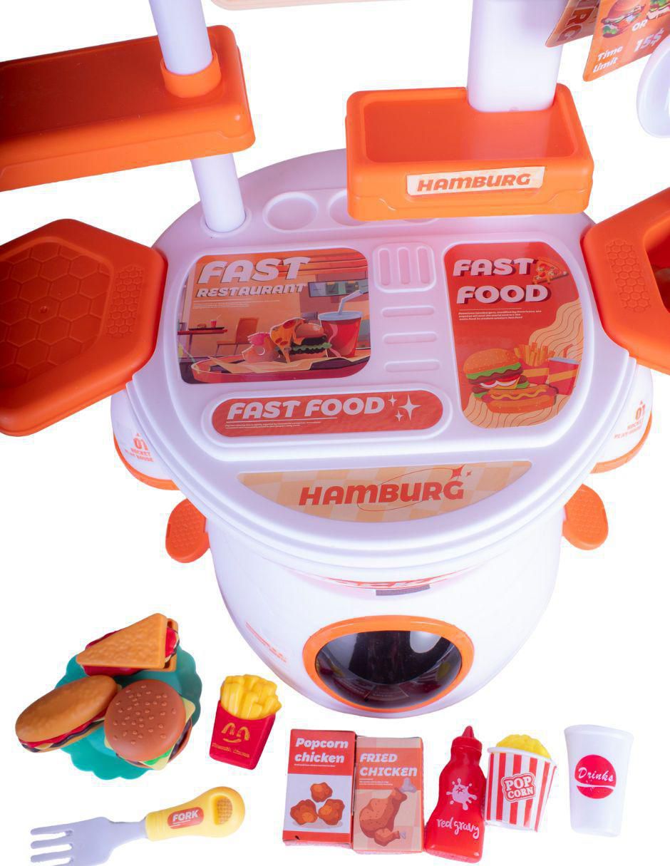 Maletín Fast Food juego de rol para niños 5