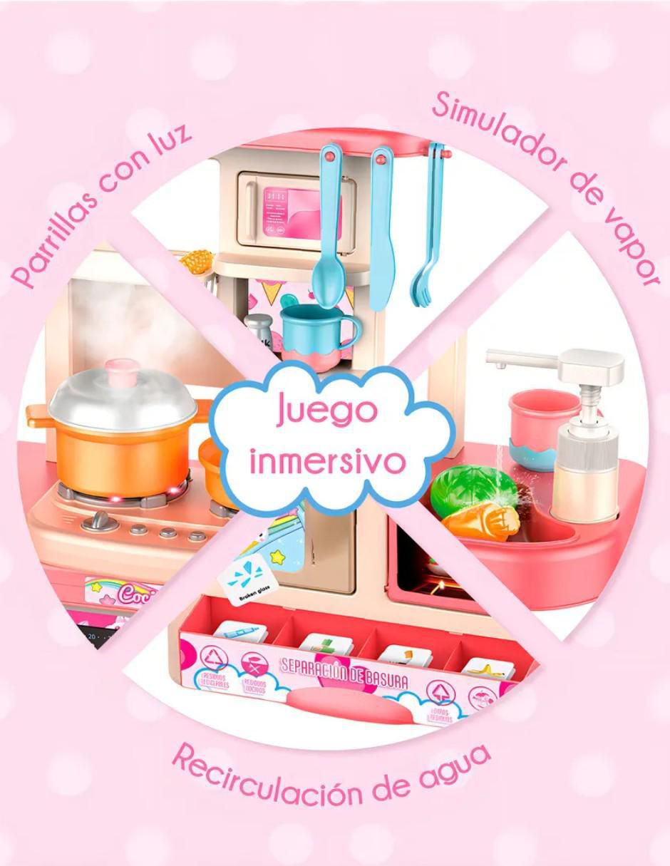 Set utensilios para cocina de juguete con luz y sonido 5