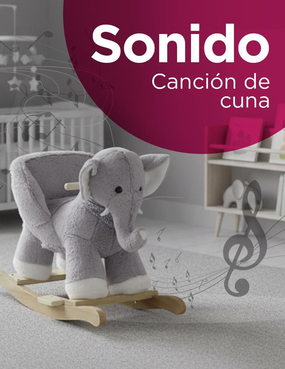 Balancín montable trompy el elefante abrazable con sonido de batería unisex 3