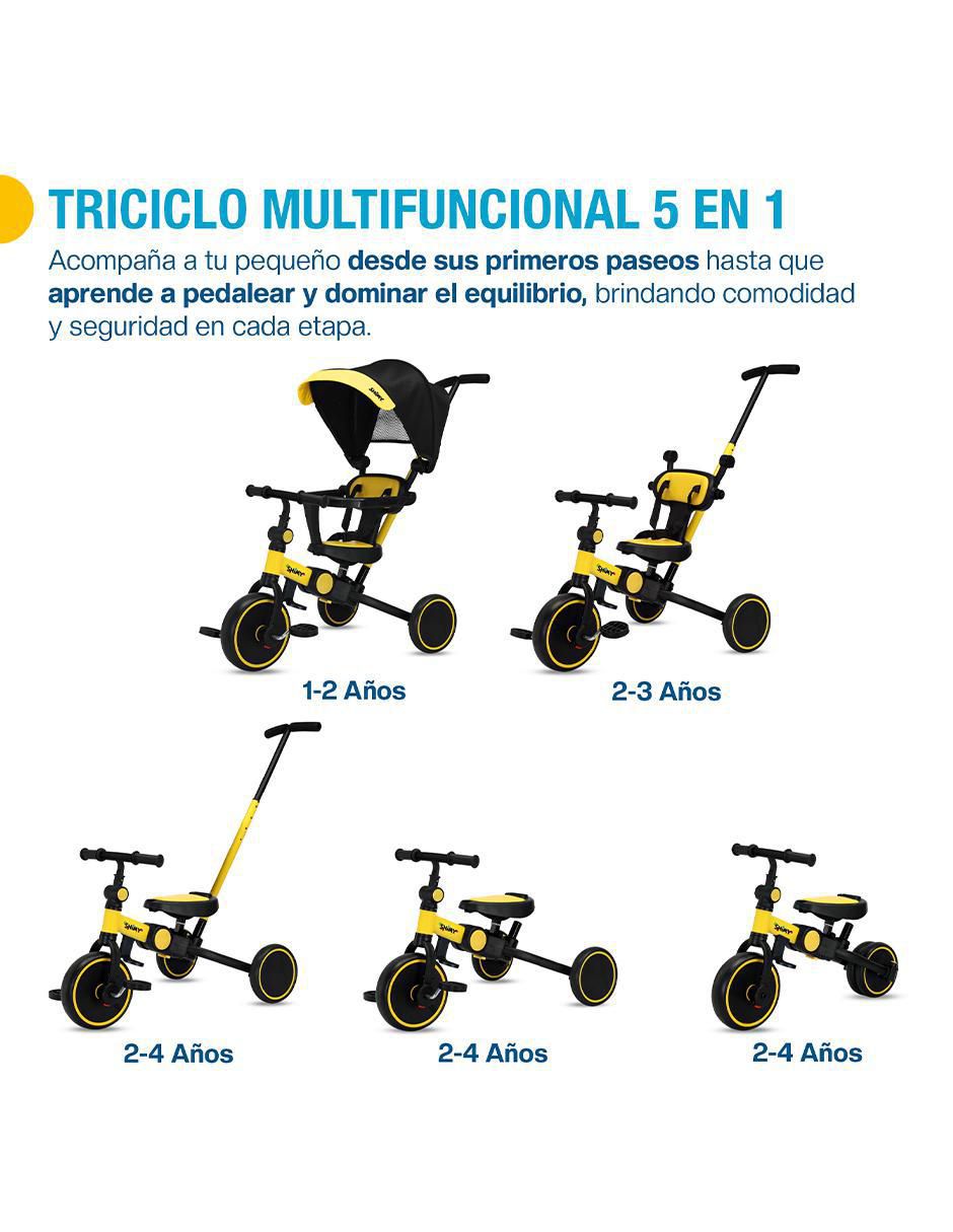 Triciclo plegable 5 en 1 para niño 3