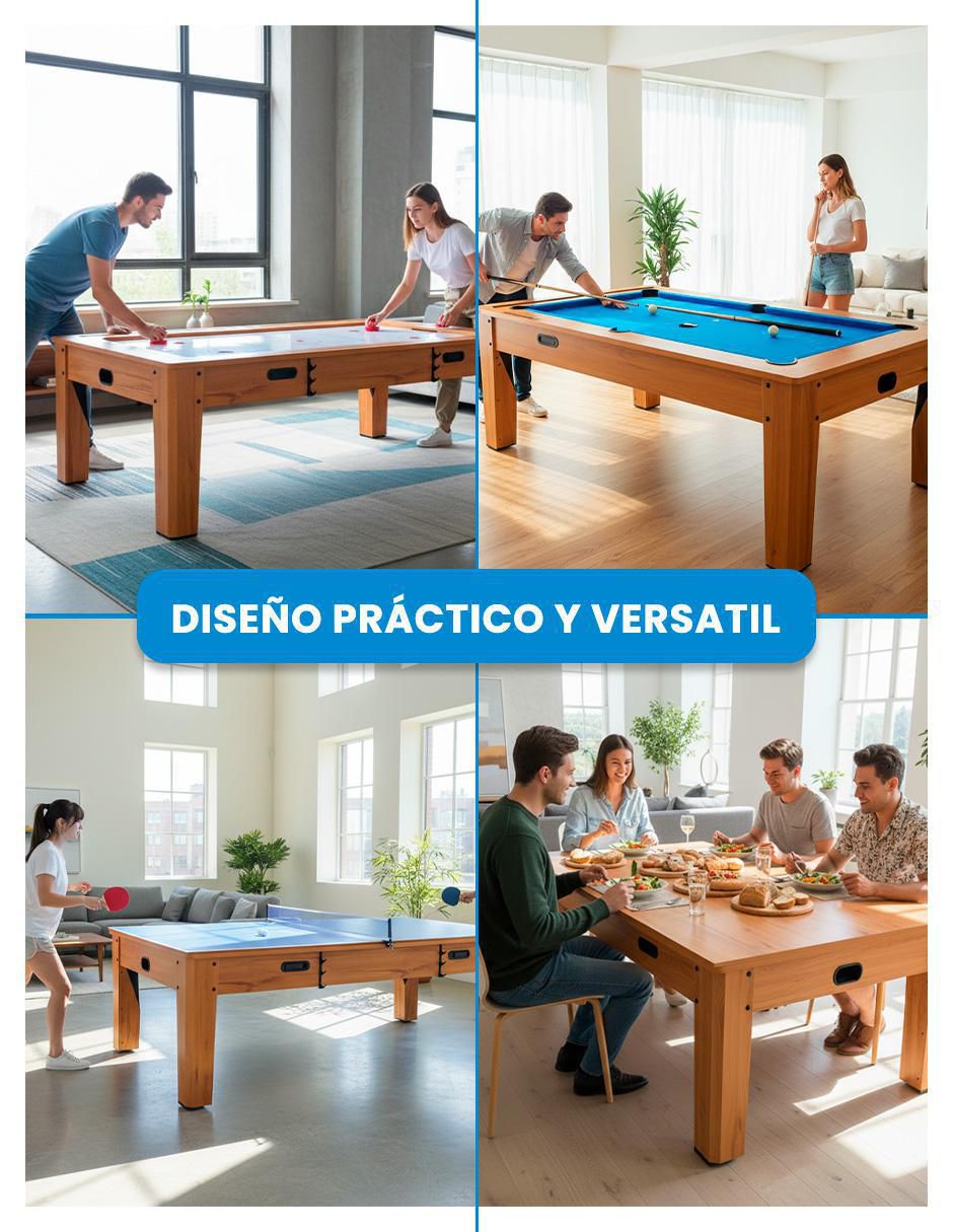 Mesa de Juegos 4 en 1 de 8FT 3