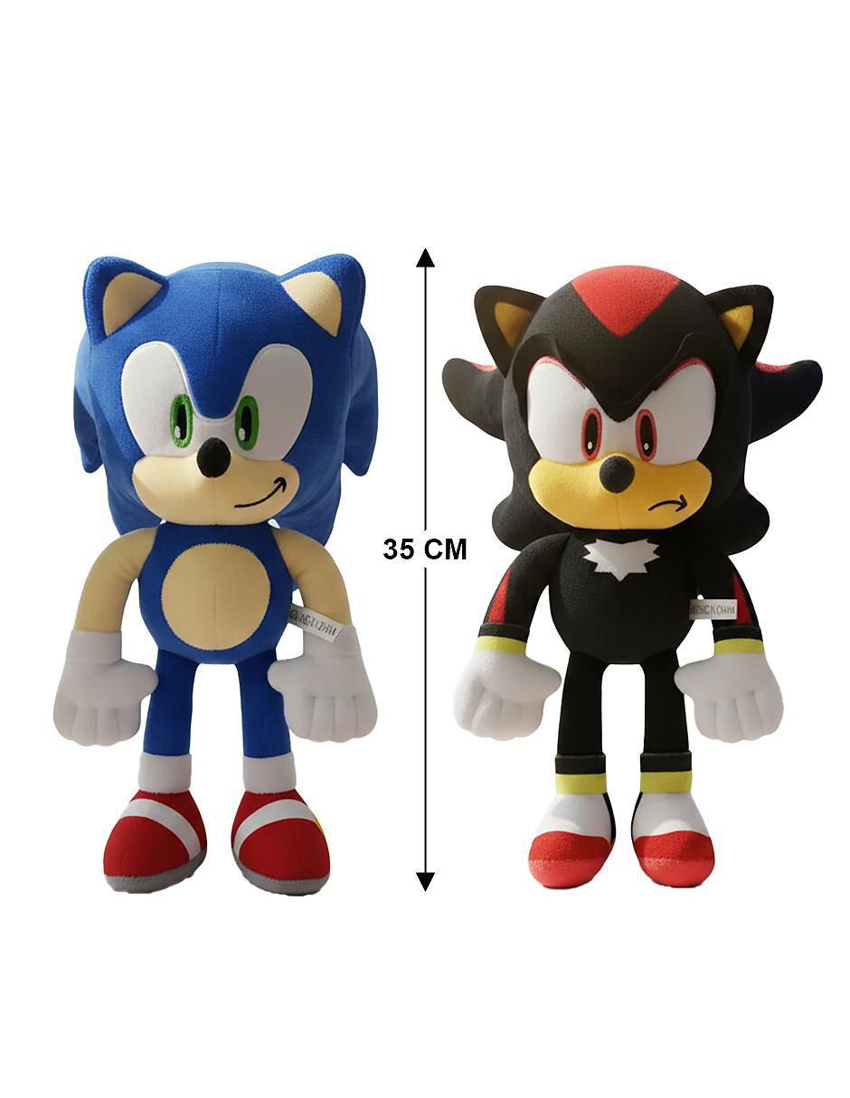 Peluche de Sonic & Shadow Erizo de 35 7
