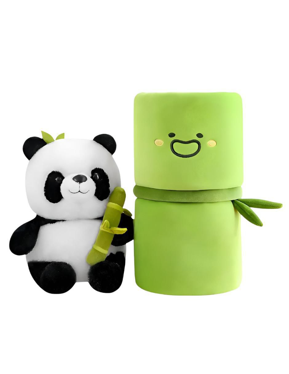 Peluche de Panda con Almohada de bambú