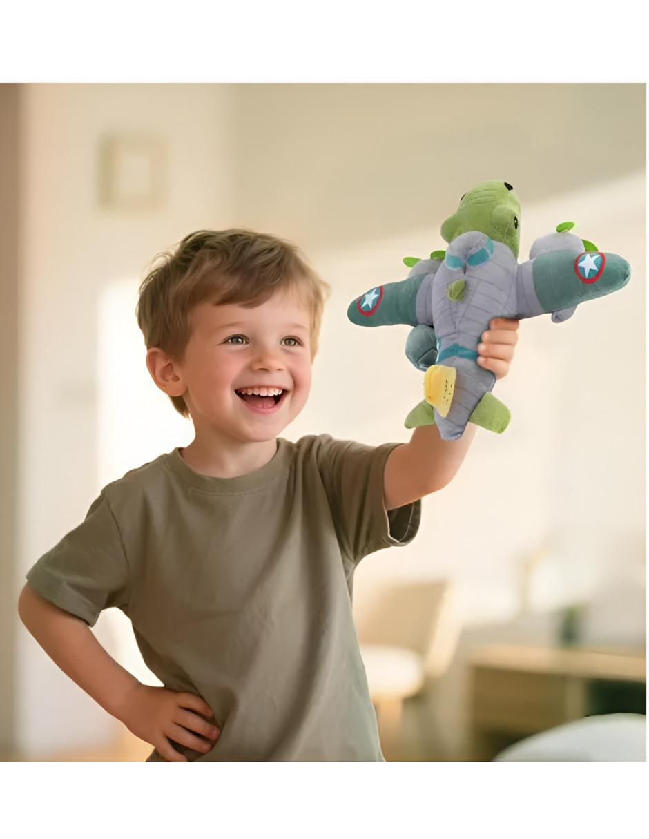 Peluche híbrido de Avión y Cocodrilo de 30 cm 4