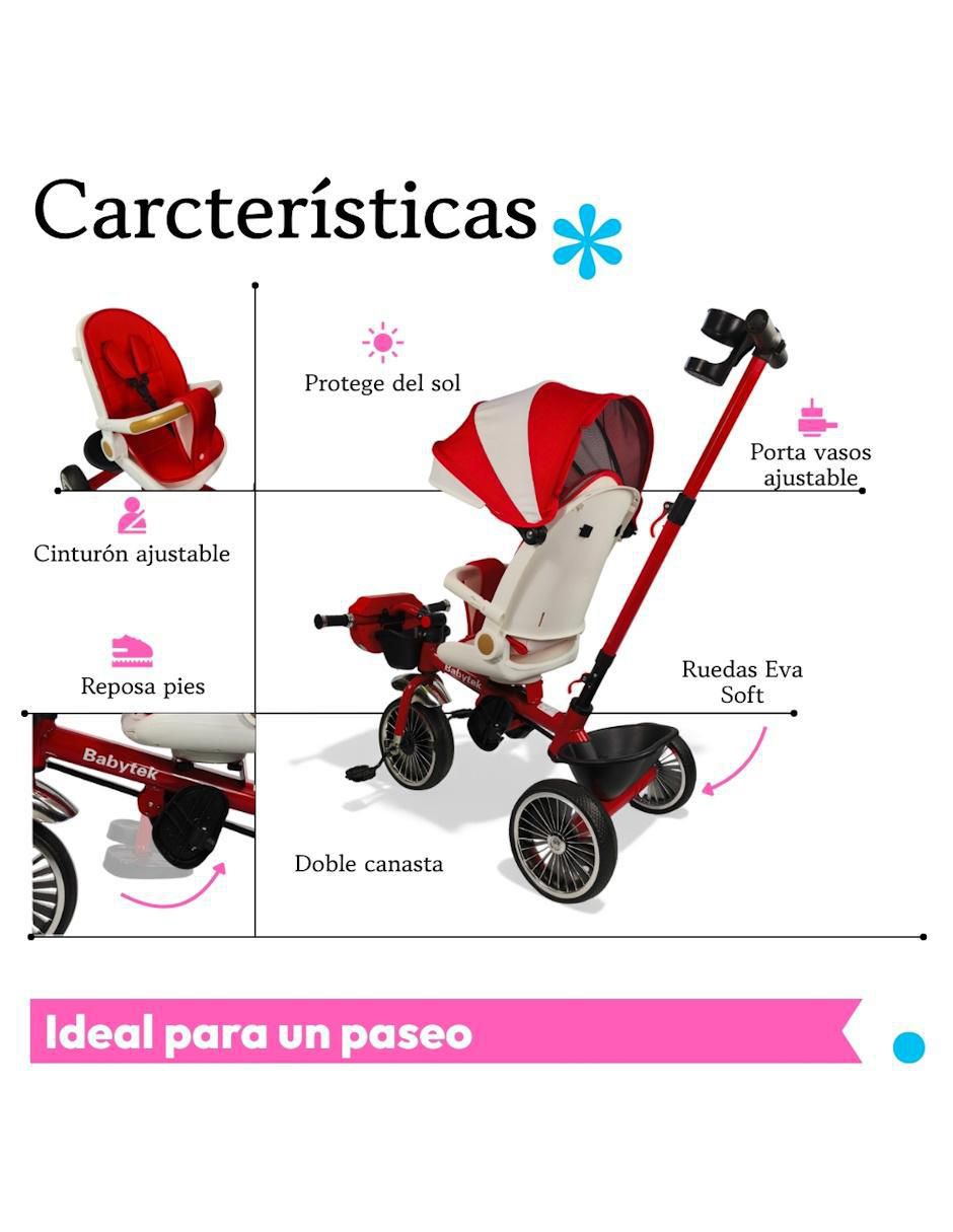 Triciclo The Baby Shop para niño