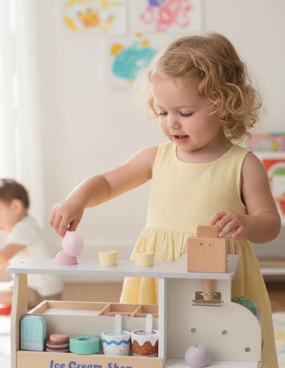 Vendedor de helados juego de rol para niños 5