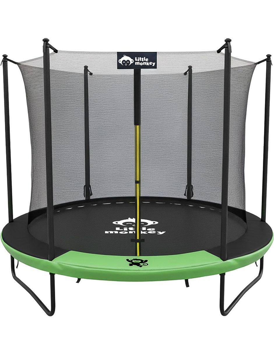 Trampolín Redondo 8 FT Verde Little Monkey