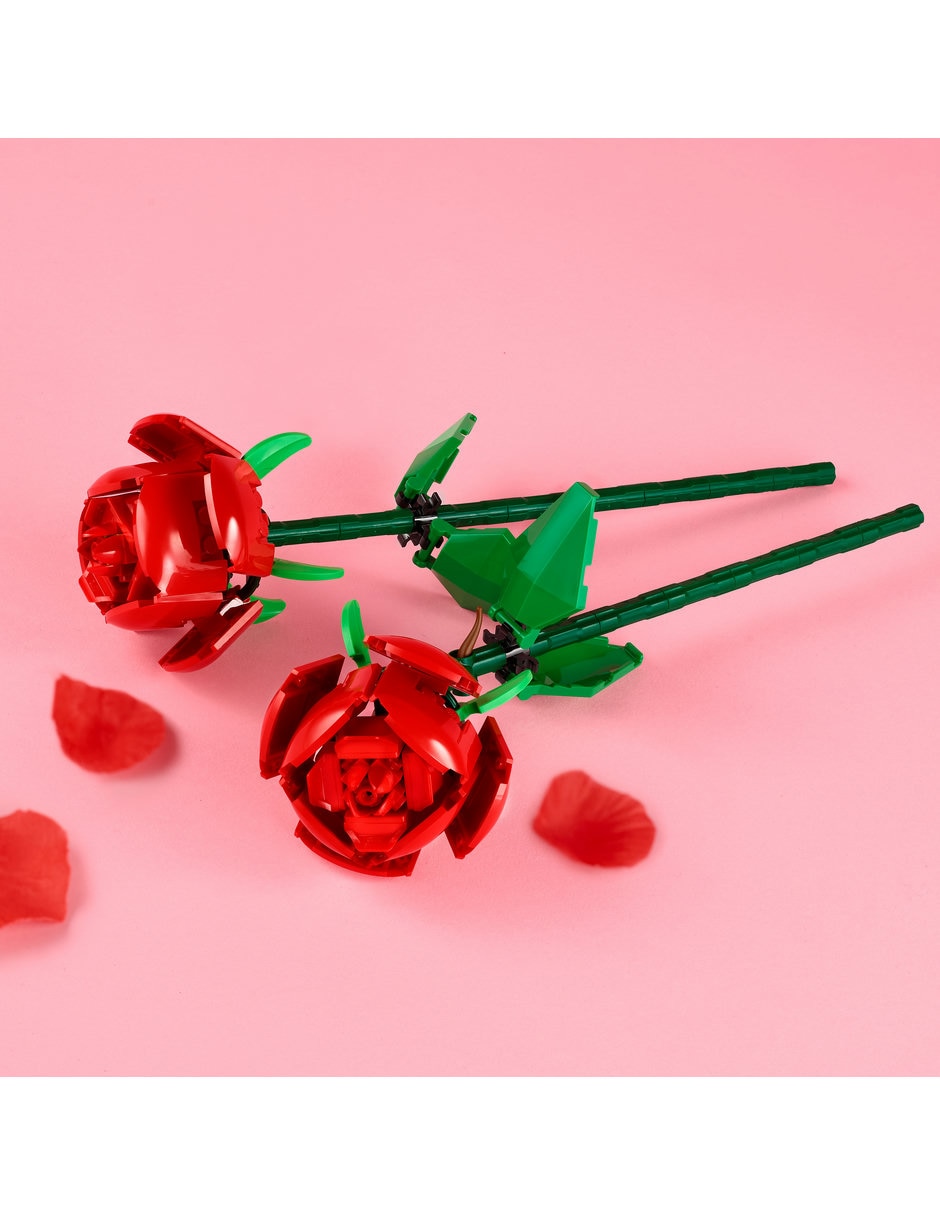 Set LEGO Botanicals rosas 40460 10