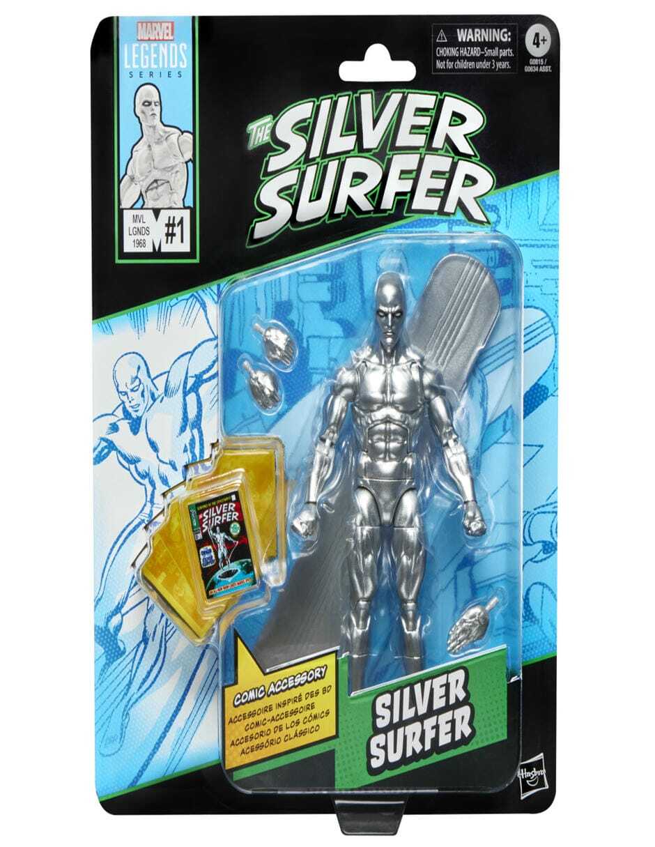 Figura de acción articulada : Legends Series Silver Surfer collectors Marvel 2