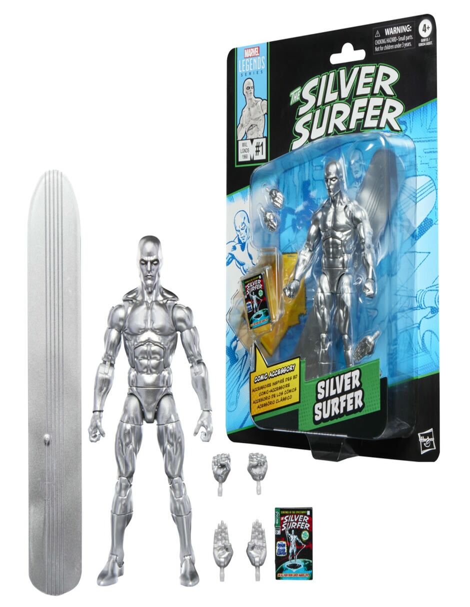 Figura de acción articulada : Legends Series Silver Surfer collectors Marvel 3